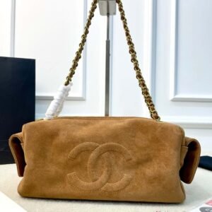 Vintage Chanel Suede Boulder Bag