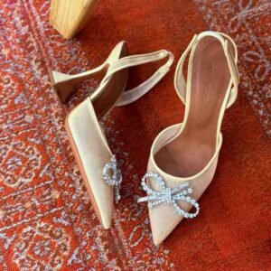Amina Muaddi Rosie Slingback Pumps