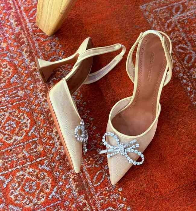 Amina Muaddi Rosie Slingback Pumps