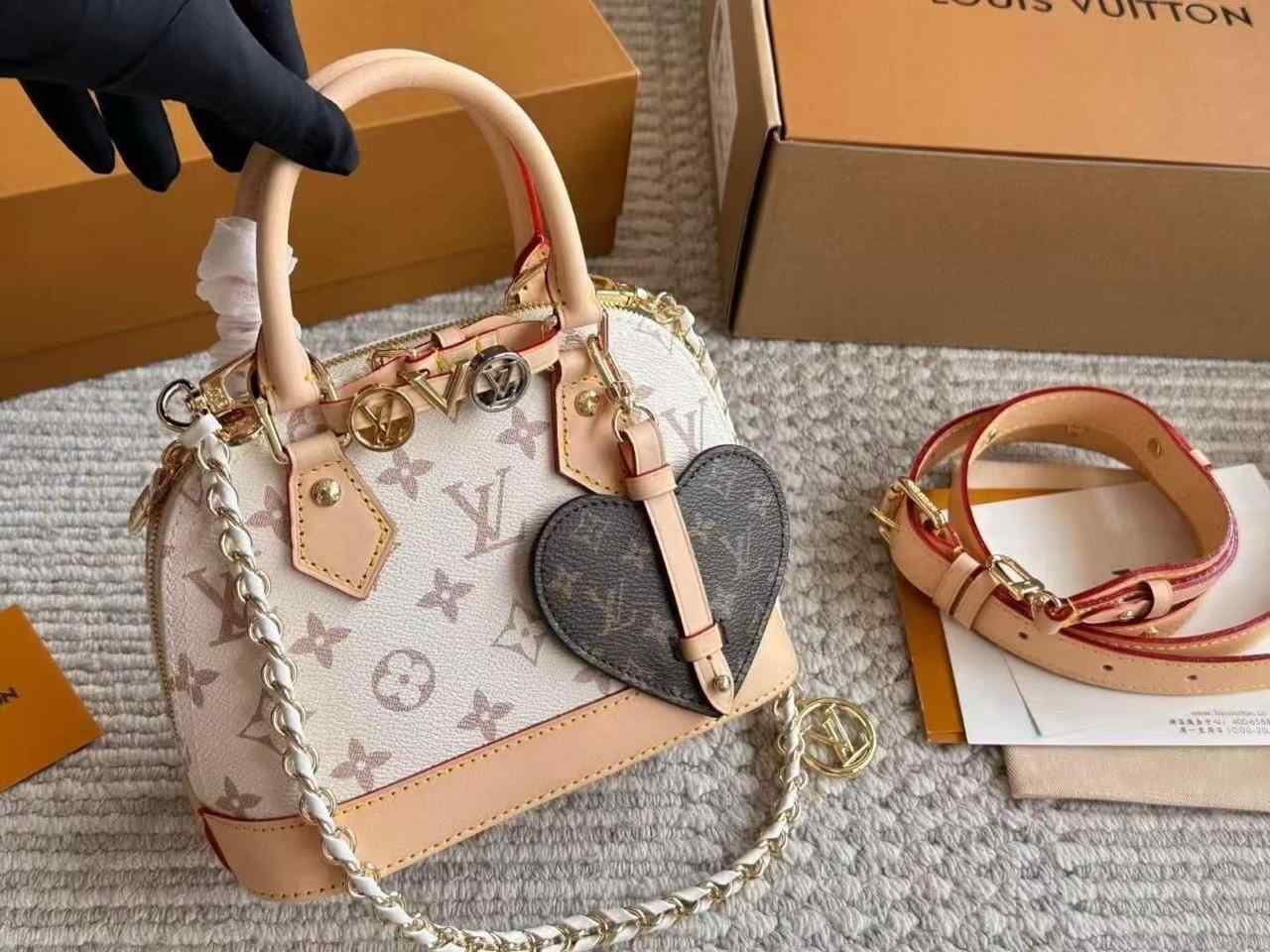 LV Alma Mini LV&I Sand Beige