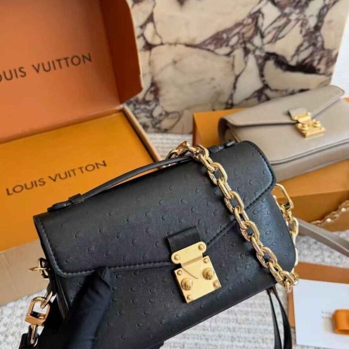 Louis Vuitton Pochette Metis East West Bag Black