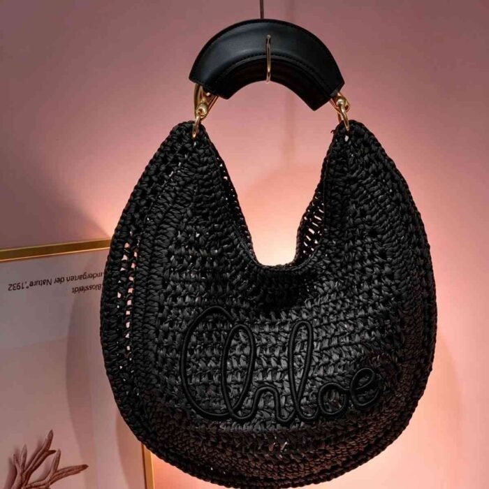 Chloe Summer Banana hobo bag Black