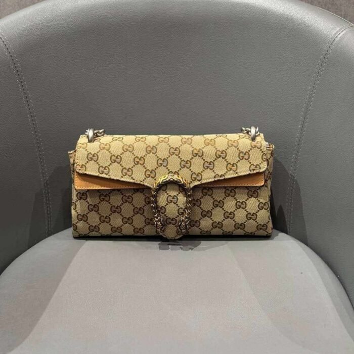 Gucci Dionysus Shoulder Bag Sand and Brown