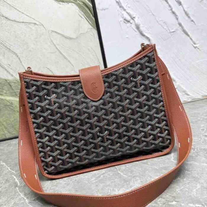 GOYARD Musette Bag Black and Tan
