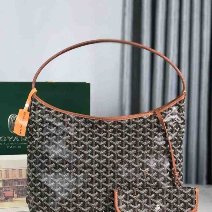 Goyard Boheme Hobo Bag Black & Tan