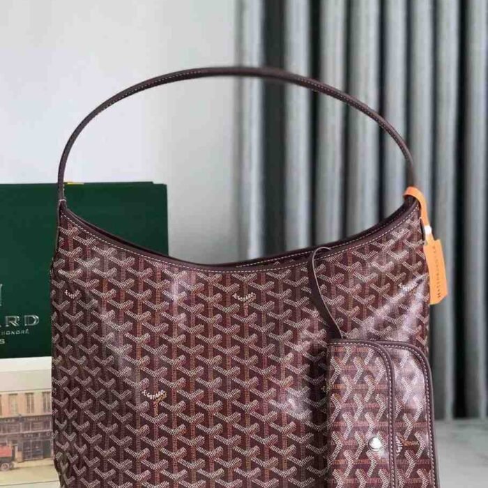 Goyard Boheme Hobo Bag Burgundy