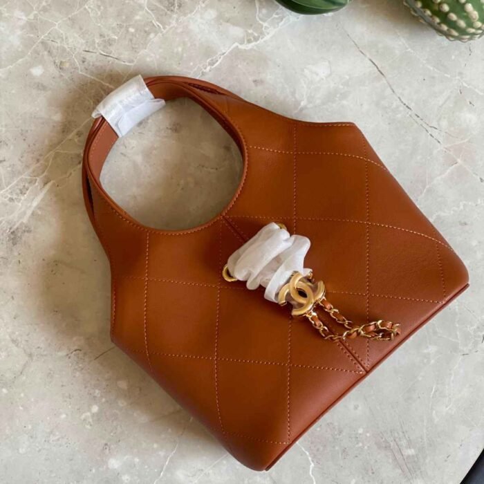 Chanel Calfskin Daily Trendy Shopping Bag Golden Hardware