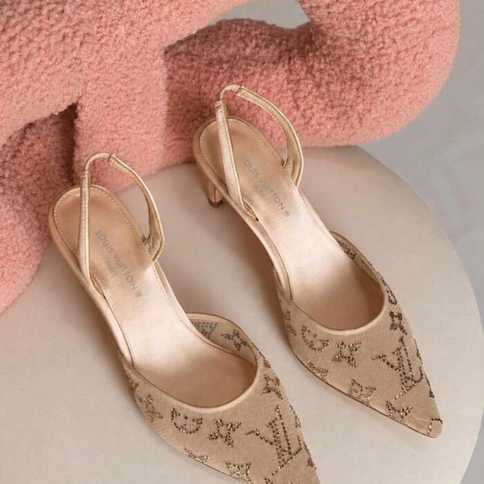 Louis Vuitton Gala Slingback Pump Translucent sheer mesh