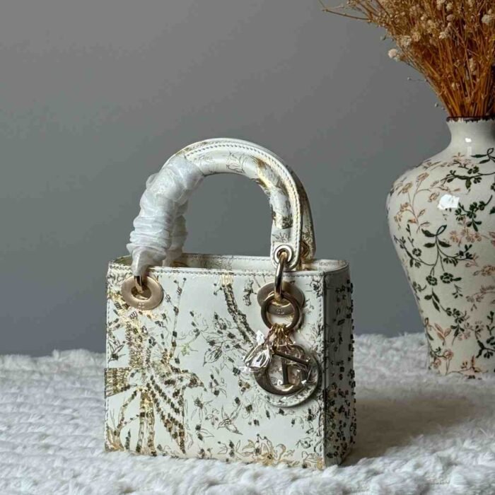Christian Dior Lady Dior Crystal Embellished Bag