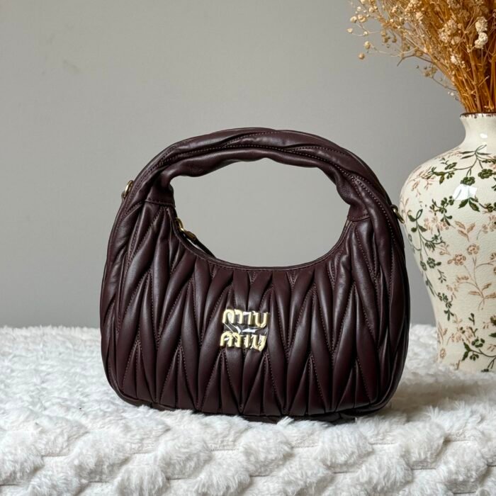 Miu Miu Wander Matelasse Nappa Leather Hobo Mini Bag​