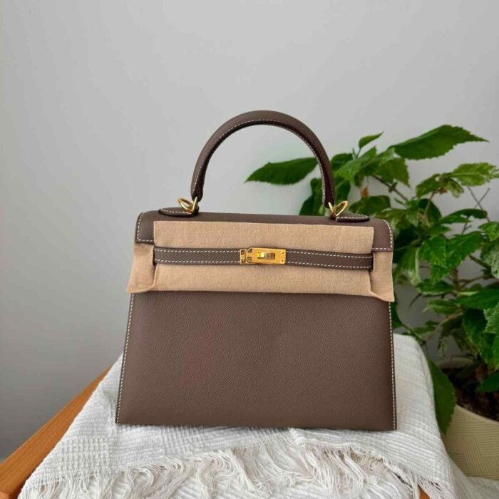 Hermes Epsom Kelly Sellier 25​ Bag Greige