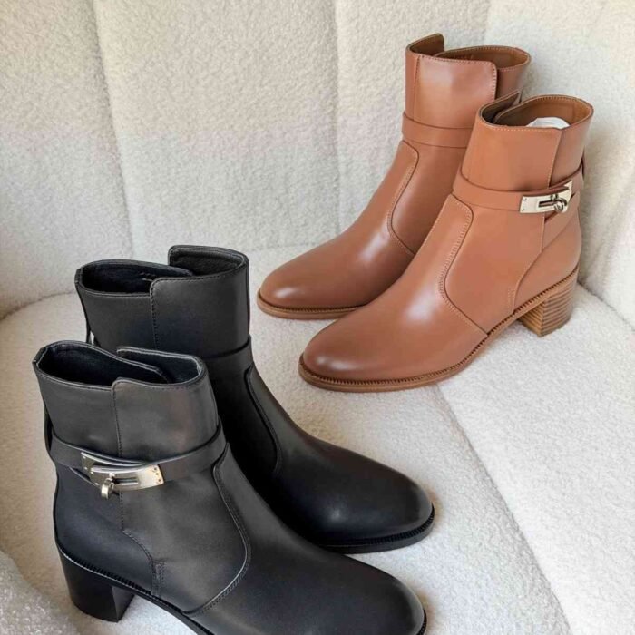 Hermes Neo ankle Boot Smooth Calfskin Leather